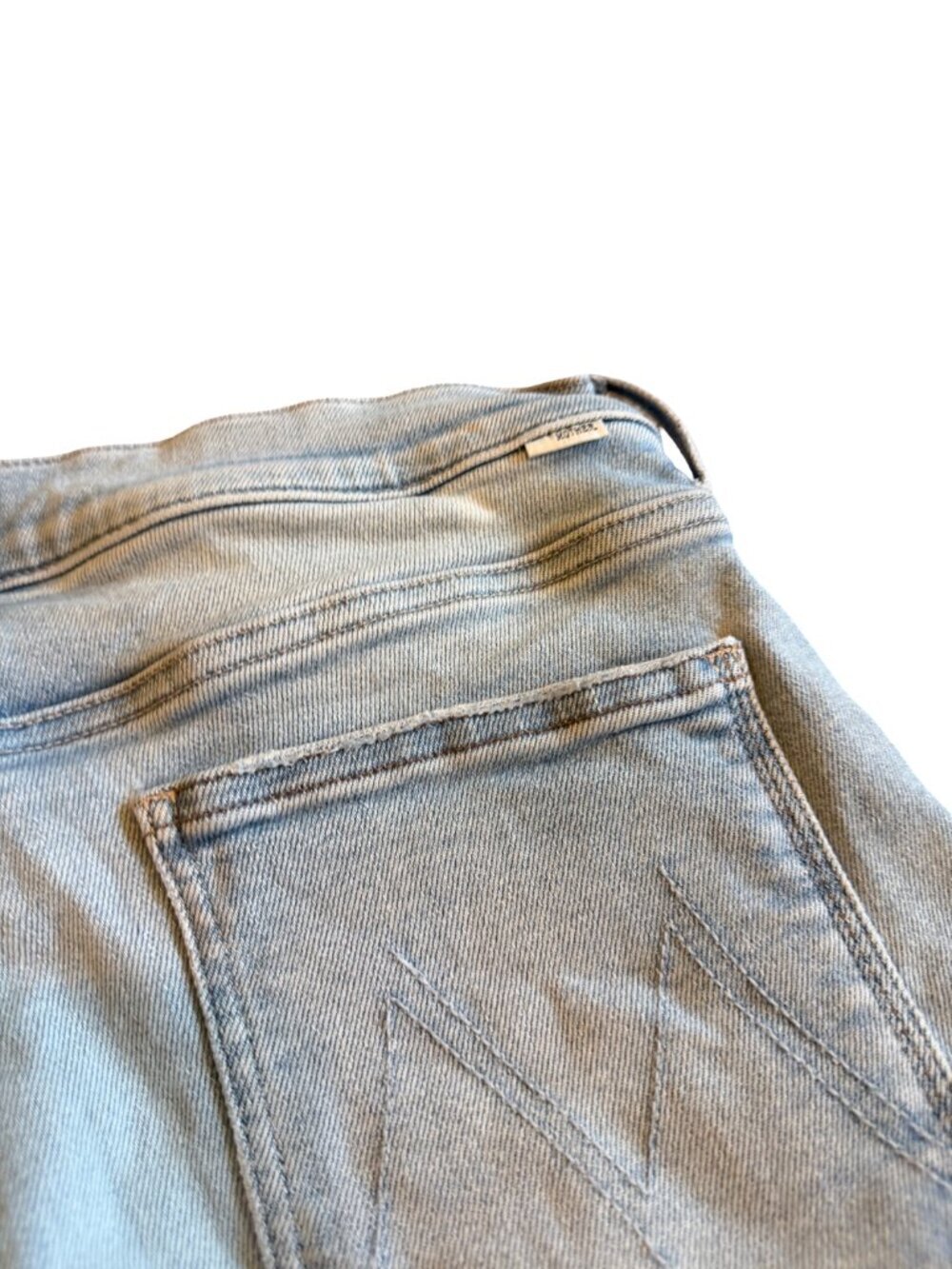 Mother Lil Patch Pocket Undercover Sneak California Cruiser Jeans Size 31 Womens - Picture 8 of 13